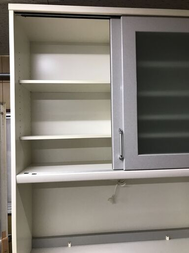 (売約済み)人気ブランド Pamouna パモウナ キッチンボード ホワイト 白 食器棚 レンジ台 幅110 おしゃれ 収納