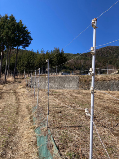 電気柵、獣害防止などに。