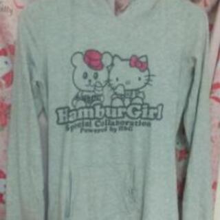 HBGキティちゃんフード付トレーナーパーカー