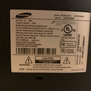 19 インチ　テレビ　モニター　SamSungの画像