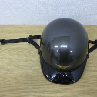 北川工業 バイク用 半帽ヘルメット パールブラック 125cc以下用 ハーフヘルメット 半ヘルの画像