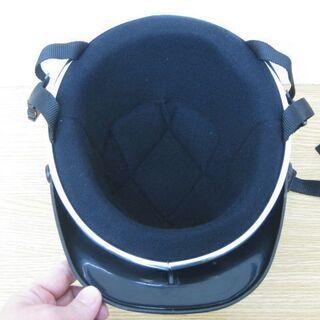 北川工業 バイク用 半帽ヘルメット パールブラック 125cc以下用 ハーフヘルメット 半ヘルの画像