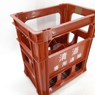 【商談中】一升瓶ケース 清酒専用通箱 P箱 6P プラケース