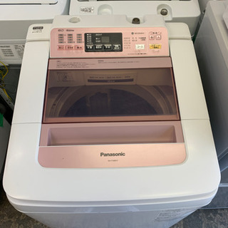 Panasonic 8.0kg 全自動洗濯機 NA-FA80H1 エコナビ   送風乾燥【プラズマクラスター槽クリーン】 2015年製 