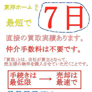 西成区の土地、戸建てを売ってください