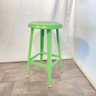 IKEA イケア スツール チェア グリーン 円形 中古品②