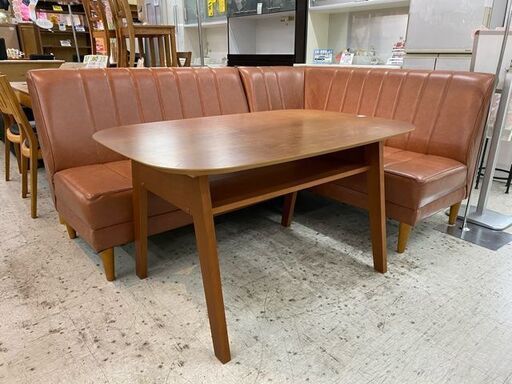 【愛品館 江戸川店】コーナーソファダイニング　ダイニングセット　ID:152-007518-007　配送可