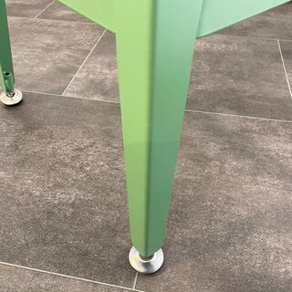 IKEA イケア スツール チェア グリーン 円形 中古品①の画像