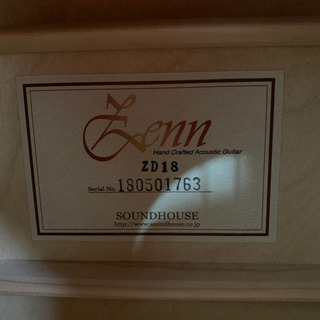 PLAYTECH ZENN アコースティックギター ZD18 弦楽器 音楽 ライブ スタンド付き の画像