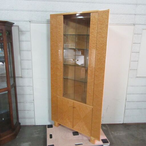 コーナーシェルフ 飾り棚 マホガニー 北欧風 大型 菊TK