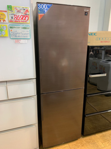 ⭐️人気⭐️2019年製 SHARP 310L冷蔵庫 プラズマクラスター SJ-PD31E-T メガフリーザー シャープ