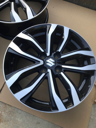 希少！スズキ　スイフト純正アルミ　RS ZC72S ブラックポリッシュ　4本セット　中古