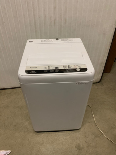 s0312-5 Panasonic 全自動電気洗濯機　NA-F50B11C 5kg 2018年製