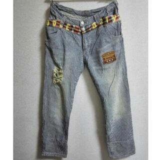 美品　USED加工 ダメージデニムパンツ
