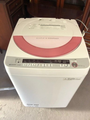 【美品】 洗濯機 6.0kg シャープ2014年製