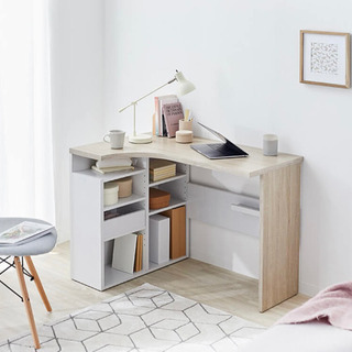 L字型パソコンデスク[LOWYA]100cm幅