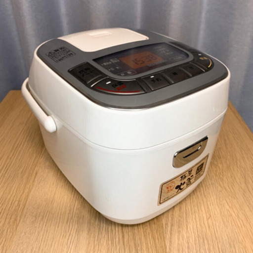 極美品 アイリスオーヤマ マイコンジャー炊飯器 ステンレスシルバー 2018年製