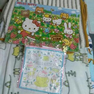 ★オススメ！（新品）キティちゃんパズル＆マイクロファイバータオル