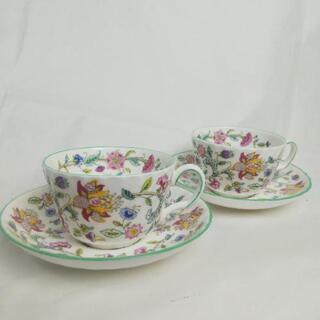 【2客セット】Minton ティーカップ & ソーサー