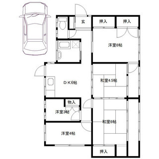 入居者決まりました。　戸建（駐車場付）5DK！ 即貸OK 格安! 貸事務所・アトリエ・教室等に！ DIY可！ - 不動産
