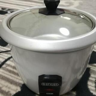 炊飯器　2合炊きの画像