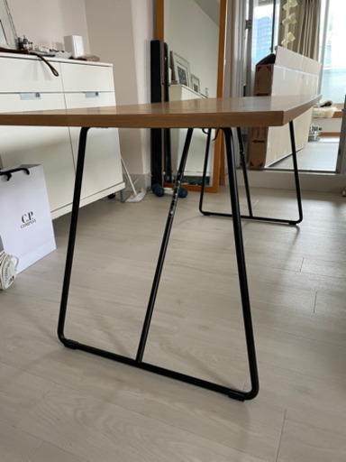 muji 折りたたみテーブル　幅160x奥行き70x高さ72 オーク材