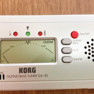 【取引終了】チューナー　ギター、ベース用　KORG コルグ　GA-30