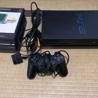 中古プレステ２にソフト数本とメモリーカード付