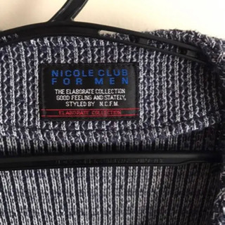 【決まりました！】ニコルクラブフォーメン　ニット　インナージップ...