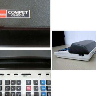シャープ COMPET 蛍光表示管電卓 レトロ CS-6301A 1979年製 SHARP 計算機 苫小牧西店の画像