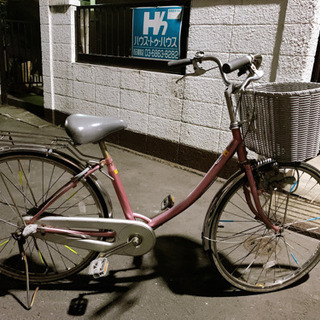 ピンク自転車
