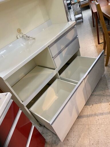 愛品館 江戸川店】Pamouna キッチンボード 食器棚 ID:151-006907-003