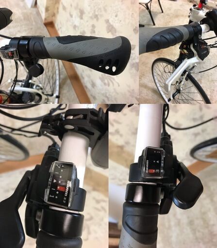 Ferrari　フェラーリ　クロスバイク　レッド　700×28C　アルミ素材　変速機　現車確認OK　ライト　通勤　通学　スタンドおまけ