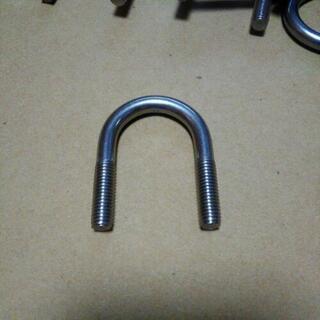 Uボルト8mm 3/4 ナット付きステンレス製の画像