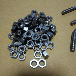 Uボルト8mm 3/4 ナット付きステンレス製の画像