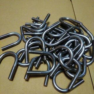 Uボルト8mm 3/4 ナット付きステンレス製の画像