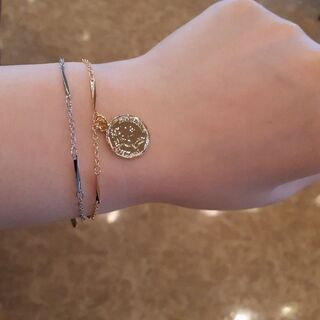 高品質1900→1500お値引！16金&本ロジウム幸福のコイン2...