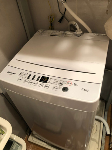 ほぼ新品！25800円→17000円洗濯機5.5㎏