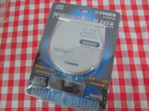 ★【未使用】残1　FISHER　ポータブルCDプレイヤーウォークマン★