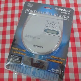 ★【未使用】残1　FISHER　ポータブルCDプレイヤーウォークマン★