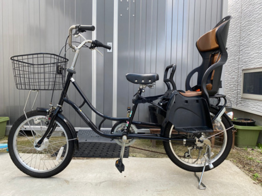 配達可能　自転車  チャイルドシート付 20インチ 6段変速付 LEDオートライト付 子供乗せ対応 シティサイクル BAAモデル