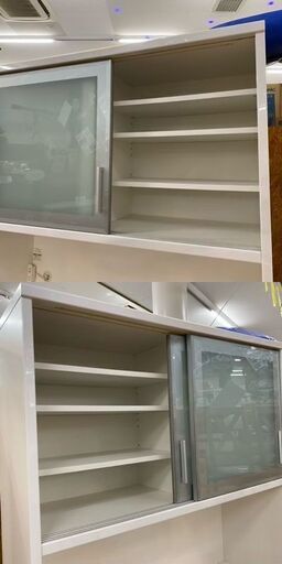 【愛品館 江戸川店】松田家具　キッチンボード　食器棚　ID:151-006918-007　配送可　代引き配送可（代引きの場合は現金のみ