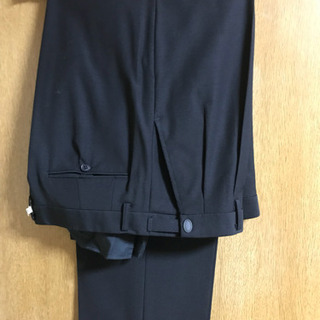 〈お取り引き済み〉紳士 黒 ダブル礼服 ウェストアジャスター付 １回着用の画像