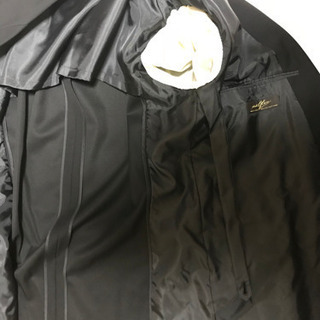 〈お取り引き済み〉紳士 黒 ダブル礼服 ウェストアジャスター付 １回着用の画像