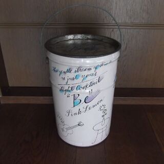激レア！　アサヒライトカクテルBeピンクレモン　ティン缶　ペール缶　ブロカント　昭和レトロ　猫ねこネコの画像