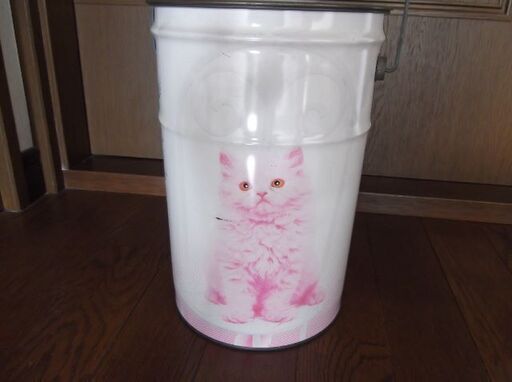 激レア！　アサヒライトカクテルBeピンクレモン　ティン缶　ペール缶　ブロカント　昭和レトロ　猫ねこネコ