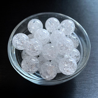 クラック水晶（爆裂水晶）（12mm玉）粒売りの画像