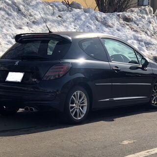 プジョー207GTI 5速MT 175馬力　ブースト2キロ　ダウンサス　夏冬タイヤ付き　バックソナー　車検令和4年8月の画像