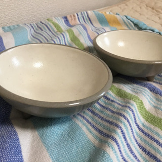 お皿　豆鉢　小皿　三つ足　2個セット
