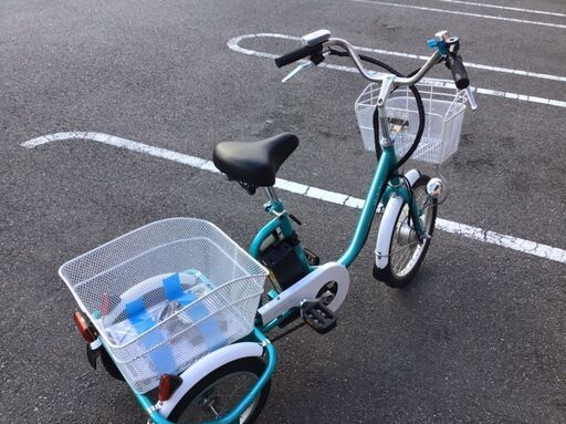 【モノマニア四日市】【引き取り限定】　MIMUGO電動アシスト三輪車 美品